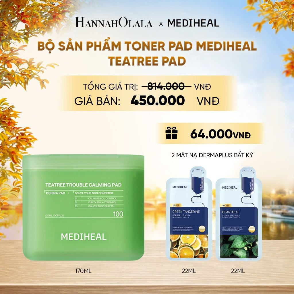  MEDIHEAL BỘ SẢN PHẨM TONER PAD 170ML - E38 
