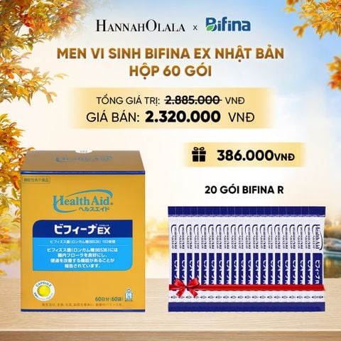  MEN VI SINH BIFINA EX HỘP 60 GÓI - DEAL 3 - E1698 