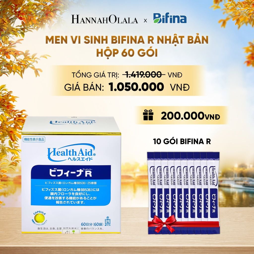  MEN VI SINH BIFINA R - HỘP 60 GÓI - DEAL 4 - E1699 