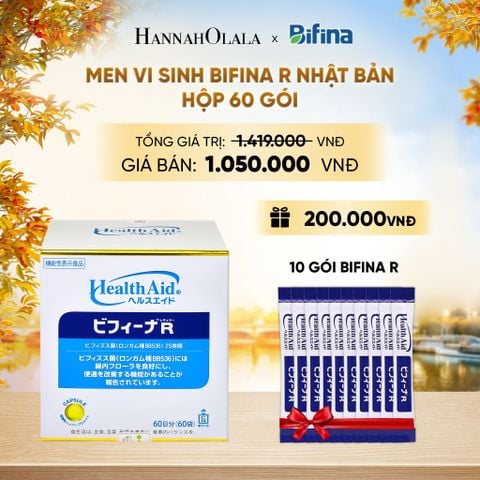  MEN VI SINH BIFINA R - HỘP 60 GÓI - DEAL 4 - E1699 