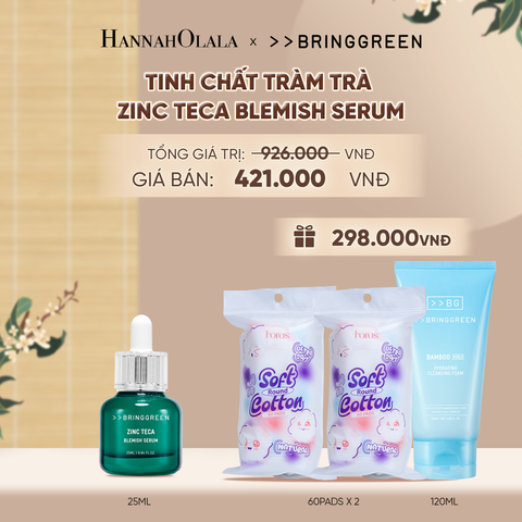  TINH CHẤT TRÀM TRÀ BRING GREEN ZINC TECA BLEMISH SERUM DÀNH CHO DA DẦU MỤN 25ML - A1645 