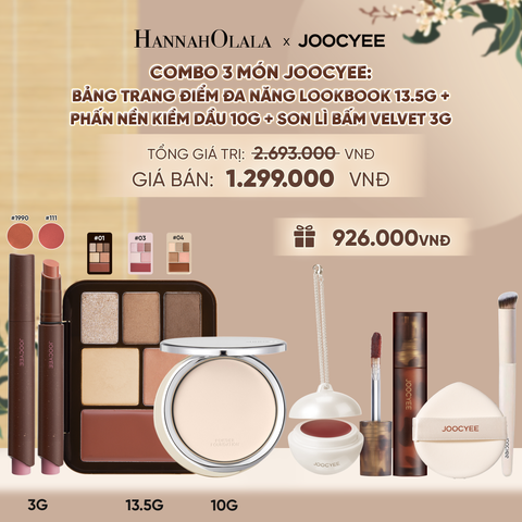  COMBO 3: PHẤN NỀN KIỀM DẦU + LOOKBOOK + SON LÌ BẤM - A1403 