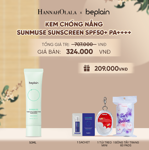  KEM CHỐNG NẮNG BEPLAIN SUNMUSE SUNSCREEN SPF50+ PA++++ 50ML PHÂN LOẠI BẤT KÌ - A265 