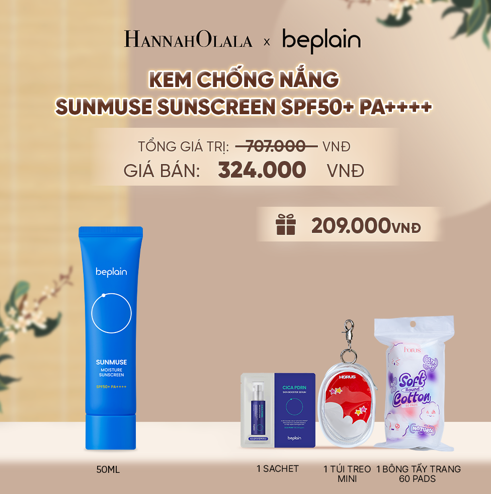 KEM CHỐNG NẮNG BEPLAIN SUNMUSE SUNSCREEN SPF50+ PA++++ 50ML PHÂN LOẠI BẤT KÌ - A265 