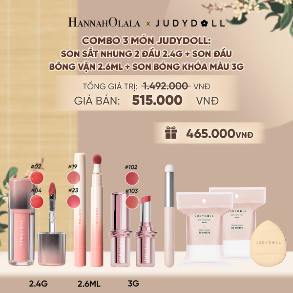  COMBO 3: SON SẮT 2 ĐẦU MỚI + SON ĐẦU BÔNG VẶN + SON DƯỠNG KHÓA MÀU 