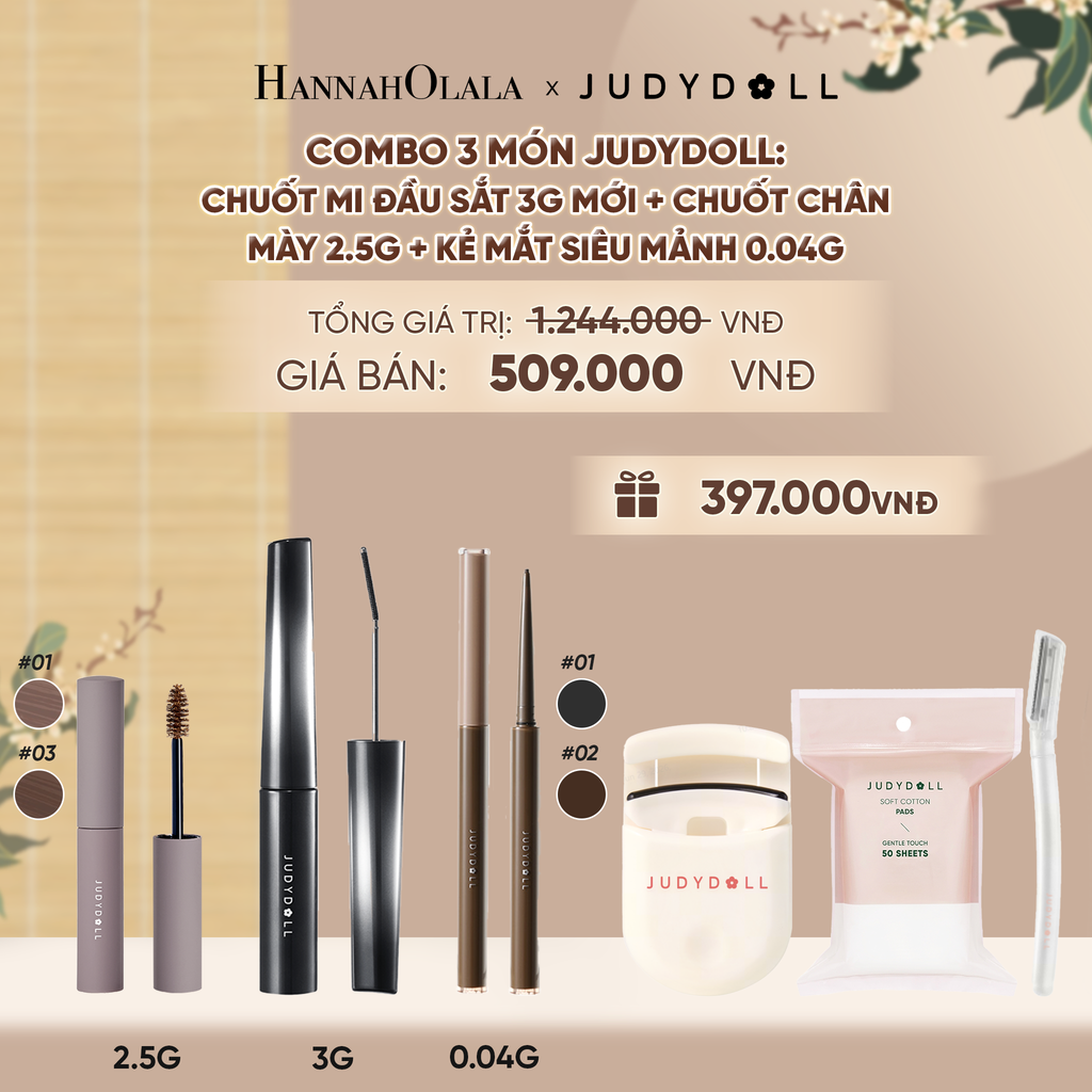  COMBO 3: CHUỐT MI ĐẦU SẮT + KẺ MẮT SIÊU MẢNH + CHUỐT CHÂN MÀY - A1431 