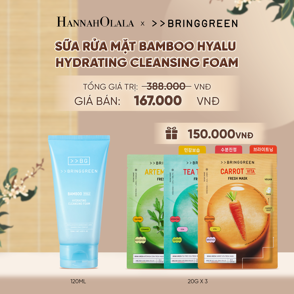  SỮA RỬA MẶT BAMBOO HYALU HYDRATING CLEANSING FOAM 120ML - A1639 