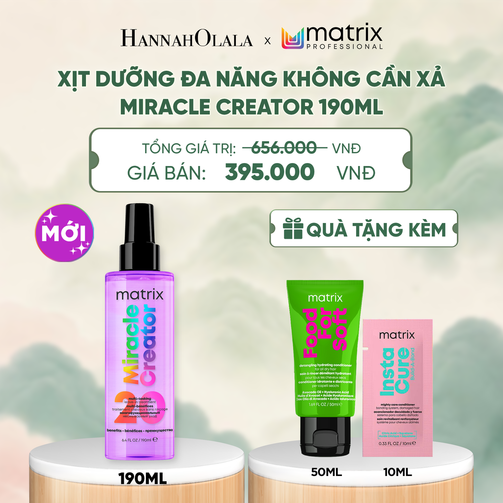  XỊT DƯỠNG ĐA NĂNG KHÔNG CẦN XẢ MATRIX MIRACLE CREATOR 190ML - A426 