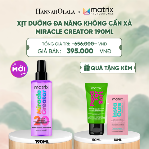  XỊT DƯỠNG ĐA NĂNG KHÔNG CẦN XẢ MATRIX MIRACLE CREATOR 190ML - A426 