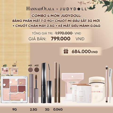  COMBO 4: BẢNG MẮT 7 Ô 9G + CHUỐT MI ĐẦU SẮT 3G + CHUỐT MÀY + KẺ MẮT SIÊU MẢNH - A1436 