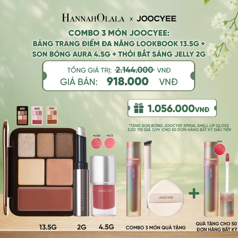  COMBO 3: LOOKBOOK + SON BÓNG AURA + THỎI BẮT SÁNG - A1397 