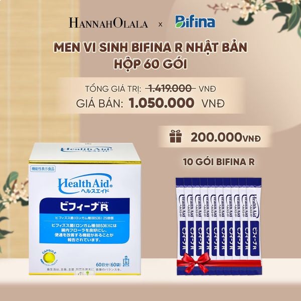  MEN VI SINH BIFINA R - HỘP 60 GÓI - DEAL 4 - A501 