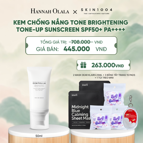  SKIN1004 KEM CHỐNG NẮNG MADAGASCAR CENTELLA TONE BRIGHTENING TONE-UP SUNSCREEN SPF50+ PA++++ 50ML - A1501 
