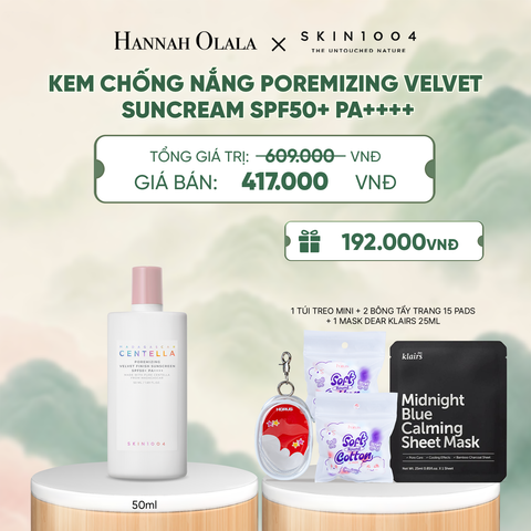  NEW SKU SKIN1004 KEM CHỐNG NẮNG MADAGASCAR CENTELLA POREMIZING VELVET SUNCREAM SPF50+ PA++++ 50ML (IP04) - A1499 