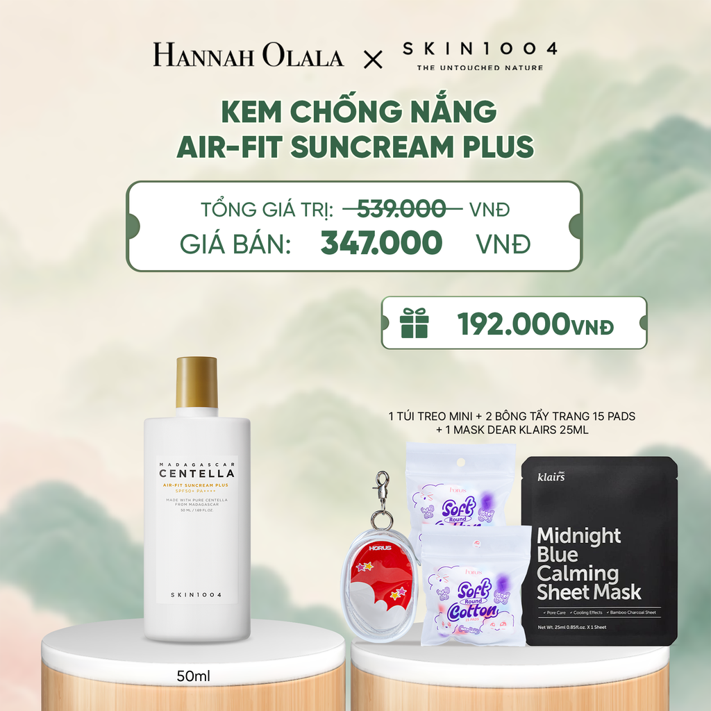  SKIN1004 KEM CHỐNG NẮNG MADAGASCAR CENTELLA AIR-FIT SUNCREAM PLUS 50ML - A1497 