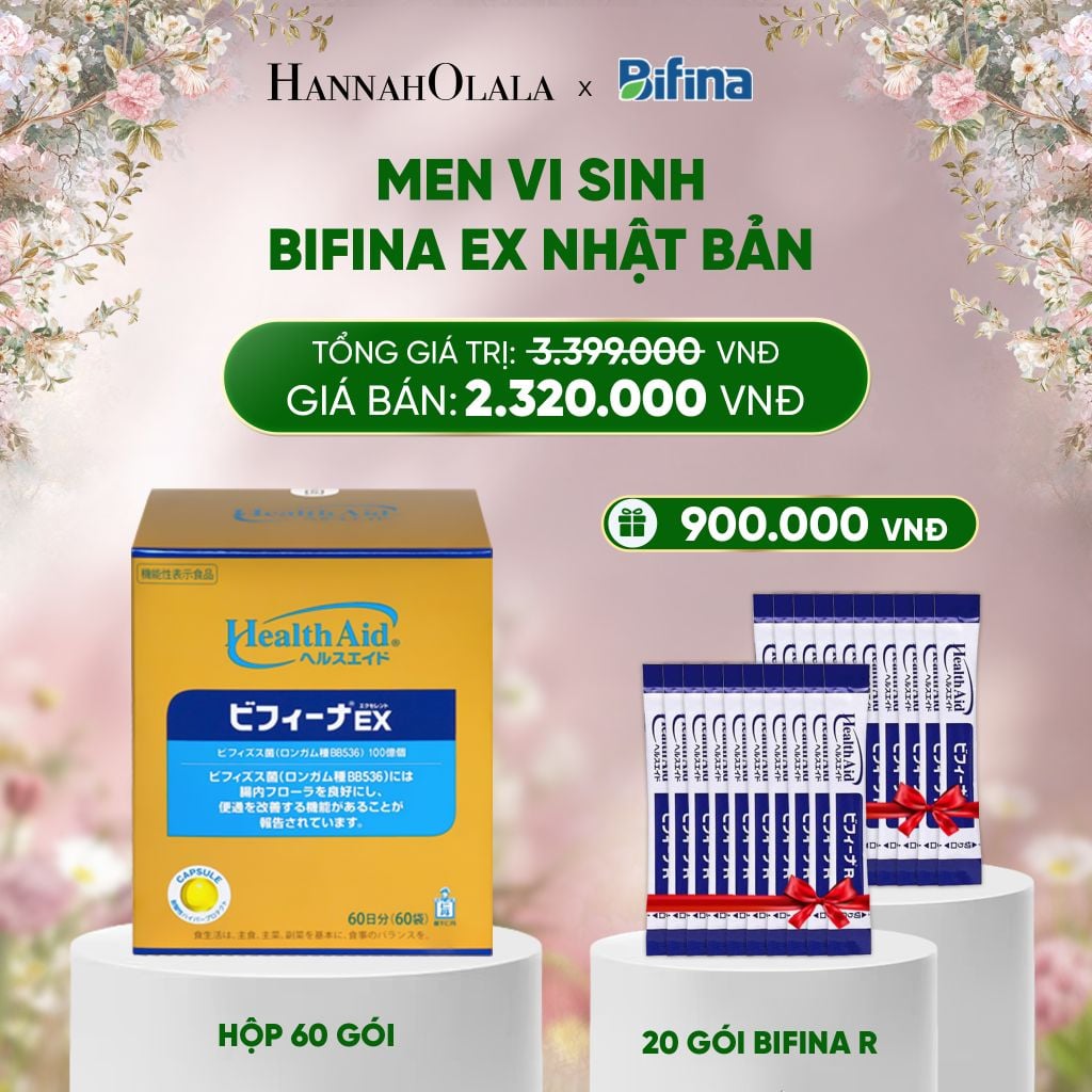  E1437_DEAL 3: MEN VI SINH BIFINA EX HỘP 60 GÓI 
