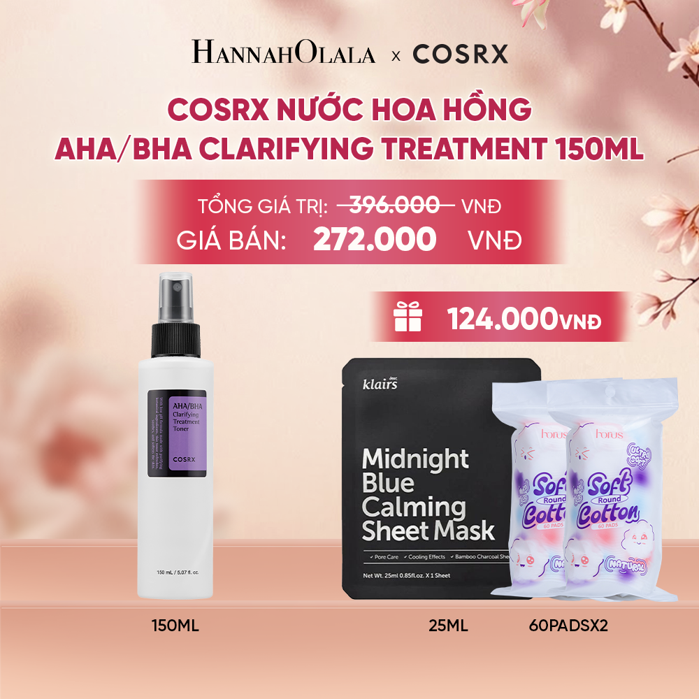  COSRX NƯỚC HOA HỒNG AHA/BHA CLARIFYING TREATMENT TONER 150ML - A661 