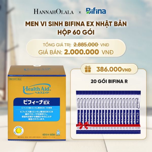  [FLASH DEAL] MEN VI SINH BIFINA EX HỘP 60 GÓI 