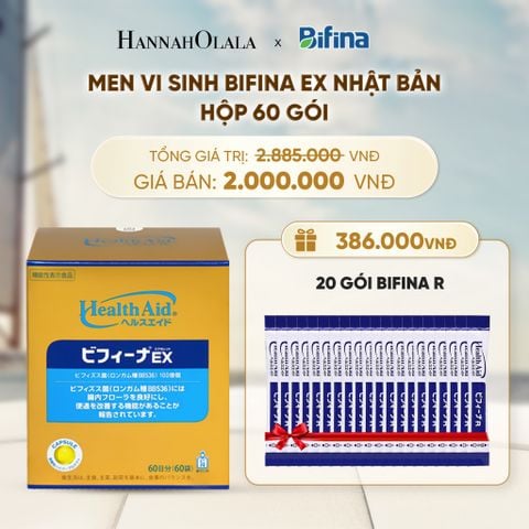  [FLASH DEAL] MEN VI SINH BIFINA EX HỘP 60 GÓI 