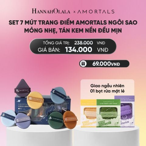 SET 7 MÚT TRANG ĐIỂM AMORTALS NGÔI SAO – MỎNG NHẸ, TÁN KEM NỀN ĐỀU MỊN_A2364 
