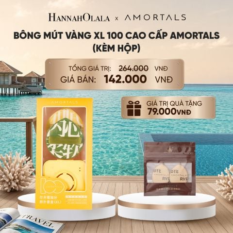  BÔNG MÚT VÀNG XL 100 CAO CẤP AMORTALS (KÈM HỘP)_ D280 