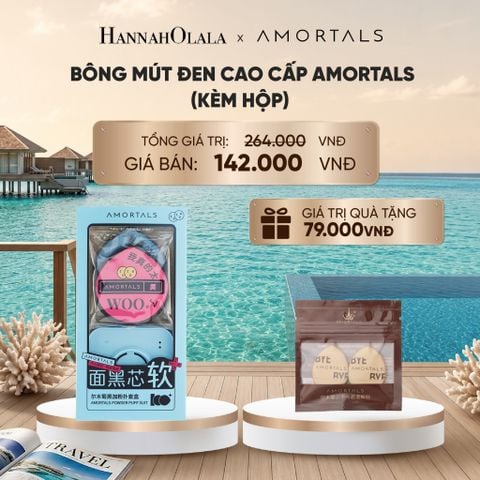  BÔNG MÚT ĐEN CAO CẤP AMORTALS (KÈM HỘP)_ D278 