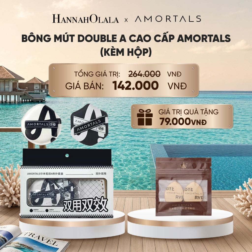  BÔNG MÚT DOUBLE A CAO CẤP AMORTALS (KÈM HỘP)_ D268 