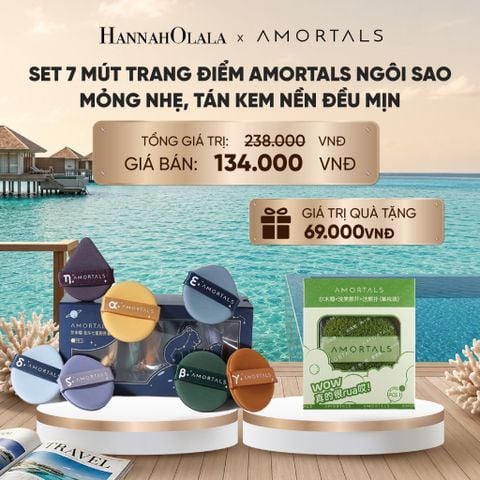  SET 7 MÚT TRANG ĐIỂM AMORTALS NGÔI SAO – MỎNG NHẸ, TÁN KEM NỀN ĐỀU MỊN_ D182 