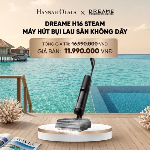  DREAME H16 STEAM MÁY HÚT BỤI LAU SÀN KHÔNG DÂY - LAU SÀN HƠI NƯỚC 200℃ - BH 24 THÁNG 
