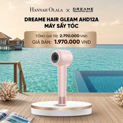  DREAME HAIR GLEAM AHD12A MÁY SẤY TÓC ION ÂM - 4 CHẾ ĐỘ SẤY NÓNG LẠNH - 200 TRIỆU ION ÂM - BH 24 THÁNG_ D1168 