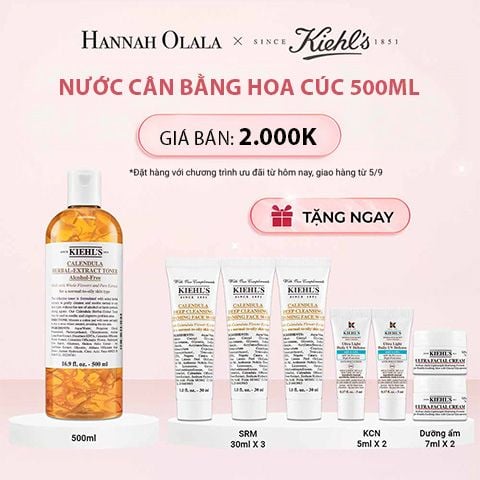  E862_DEAL 3: NƯỚC CÂN BẰNG HOA CÚC KIEHL'S CALENDULA HERBAL EXTRACT ALCOHOL-FREE TONER 500ML 