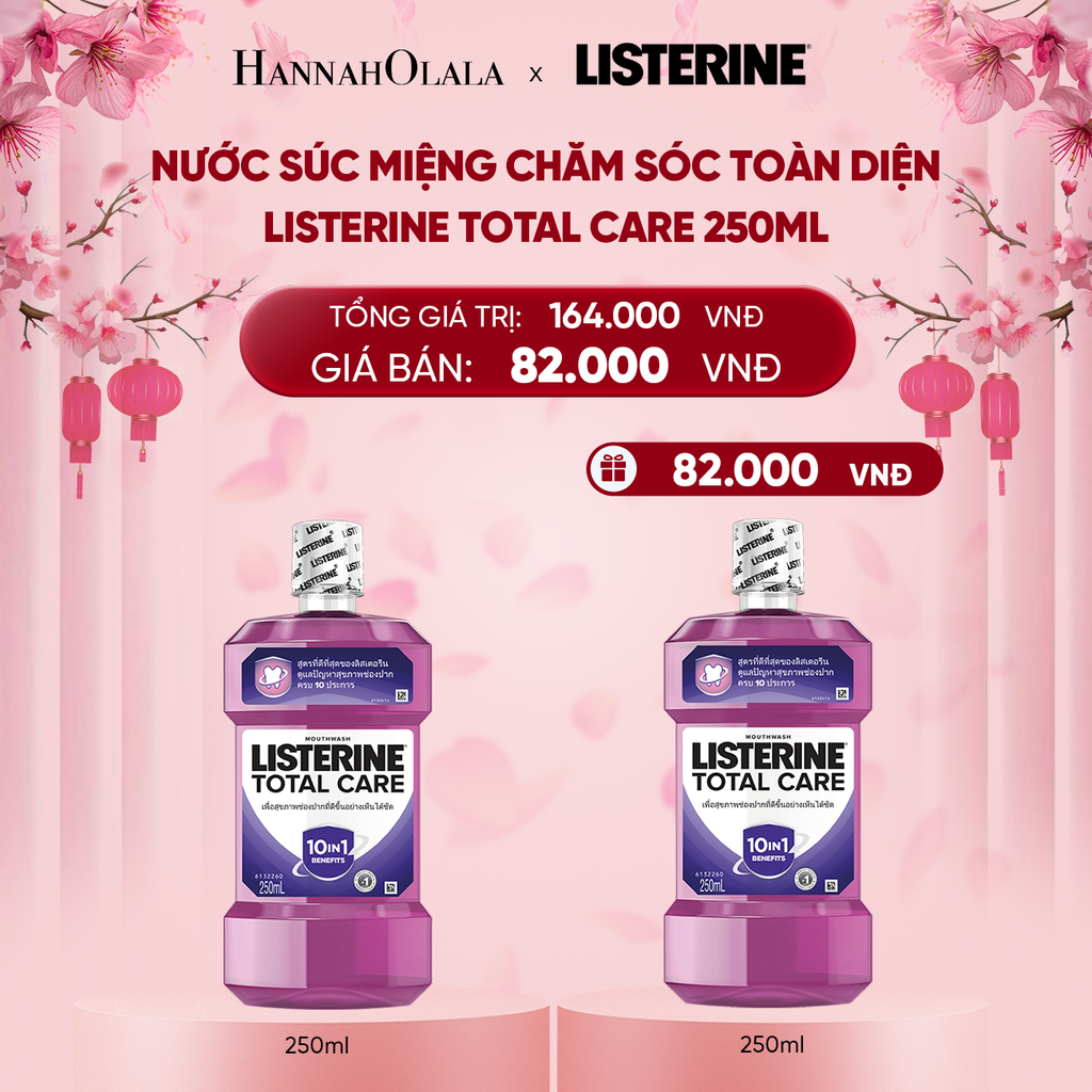  DEAL 3: NƯỚC SÚC MIỆNG CHĂM SÓC TOÀN DIỆN LISTERINE TOTAL CARE 250ML 