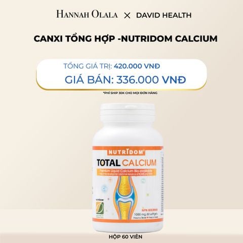 DEAL 5: CANXI TỔNG HỢP -NUTRIDOM CALCIUM (60 VIÊN) 