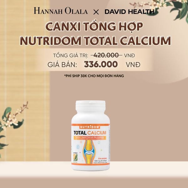  CANXI TỔNG HỢP -NUTRIDOM CALCIUM (60 VIÊN) DAVID HEALTH - A516 