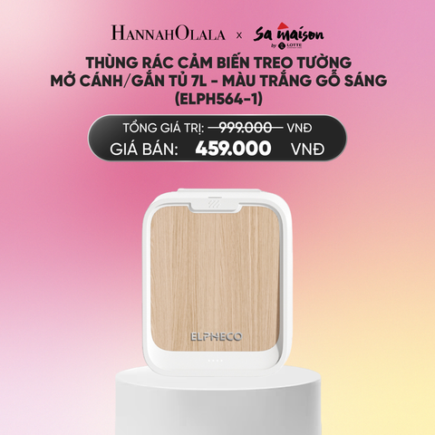  DEAL 22: THÙNG RÁC CẢM BIẾN TREO TƯỜNG MỞ CÁNH/ GẮN TỦ 7L_A609 