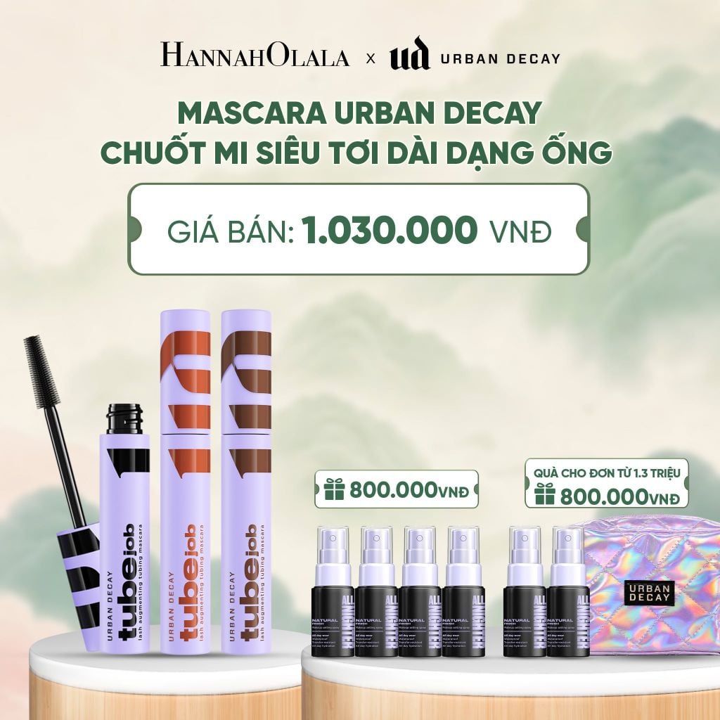  MASCARA URBAN DECAY CHUỐT MI SIÊU TƠI DÀI DẠNG ỐNG, KHÔNG SỤP, KHÔNG LEM, TẨY TRANG DỄ DÀNG - A175 