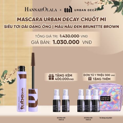  MASCARA URBAN DECAY CHUỐT MI SIÊU TƠI DÀI DẠNG ỐNG, KHÔNG SỤP, KHÔNG LEM, TẨY TRANG DỄ DÀNG - A213 