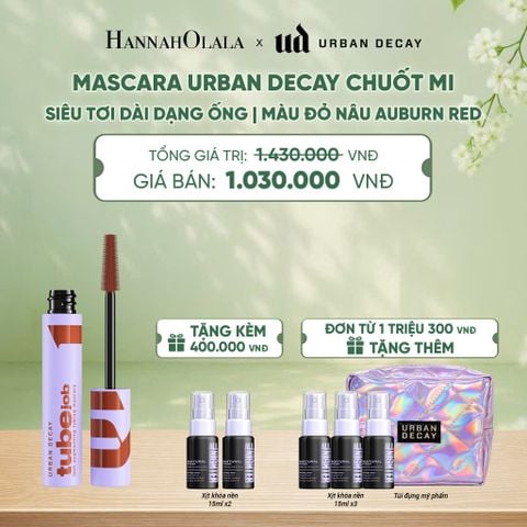  MASCARA URBAN DECAY CHUỐT MI SIÊU TƠI DÀI DẠNG ỐNG, KHÔNG SỤP, KHÔNG LEM, TẨY TRANG DỄ DÀNG - A213 