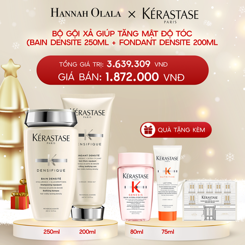  DEAL 4: [FLASH DEAL] BỘ GỘI XẢ GIÚP TĂNG MẬT ĐỘ TÓC KERASTASE (BAIN DENSITE 250ML + FONDANT DENSITE 200ML 