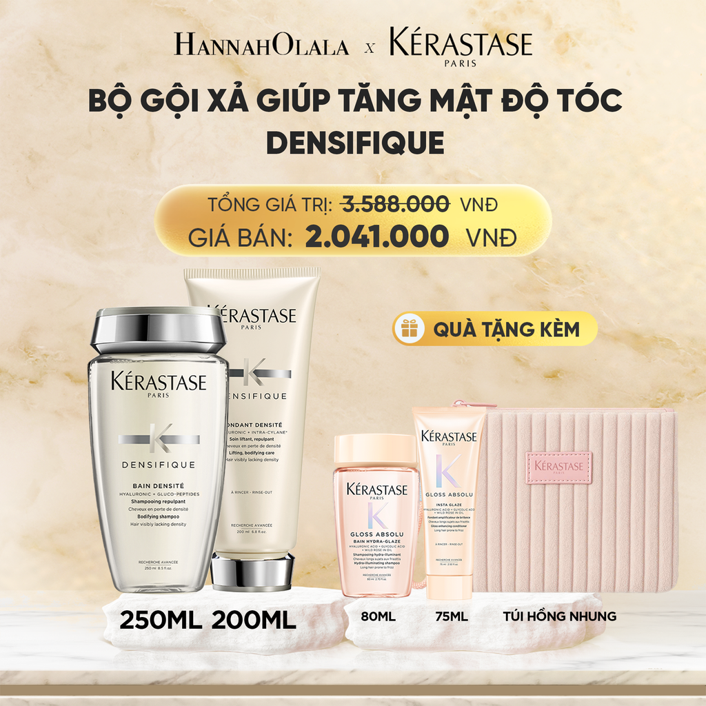  BỘ GỘI XẢ GIÚP TĂNG MẬT ĐỘ TÓC KERASTASE (BAIN DENSITE 250ML + FONDANT DENSITE 200ML 