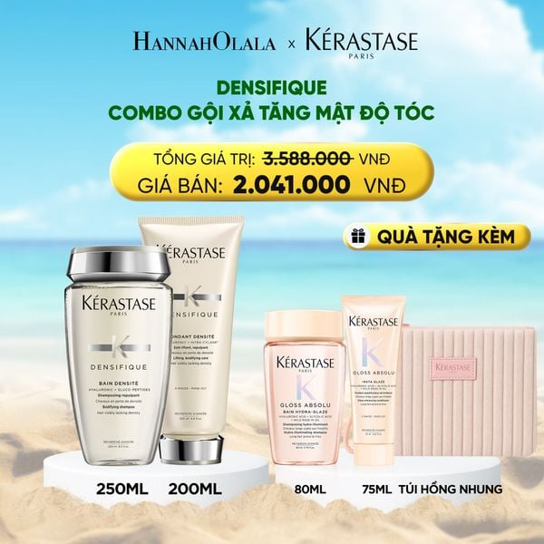  BỘ GỘI XẢ GIÚP TĂNG MẬT ĐỘ TÓC KERASTASE (BAIN DENSITE 250ML + FONDANT DENSITE 200ML 