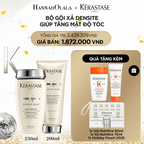  DEAL 5: BỘ GỘI XẢ GIÚP TĂNG MẬT ĐỘ TÓC KERASTASE (BAIN DENSITE 250ML + FONDANT DENSITE 200ML 