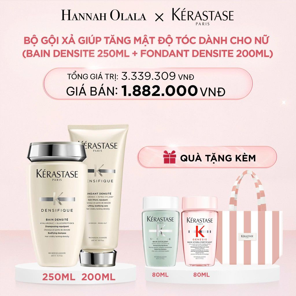  E815_DEAL 5: BỘ GỘI XẢ GIÚP TĂNG MẬT ĐỘ TÓC KERASTASE (BAIN DENSITE 250ML + FONDANT DENSITE 200ML 