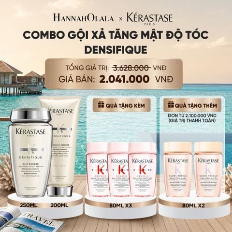  BỘ GỘI XẢ GIÚP TĂNG MẬT ĐỘ TÓC KERASTASE (BAIN DENSITE 250ML + FONDANT DENSITE 200ML_ D903 