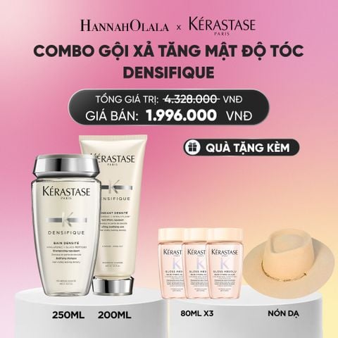  BỘ GỘI XẢ GIÚP TĂNG MẬT ĐỘ TÓC KERASTASE (BAIN DENSITE 250ML + FONDANT DENSITE 200ML_A1357 
