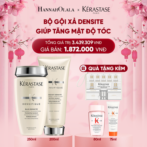  DEAL 4: BỘ GỘI XẢ GIÚP TĂNG MẬT ĐỘ TÓC KERASTASE (BAIN DENSITE 250ML + FONDANT DENSITE 200ML 