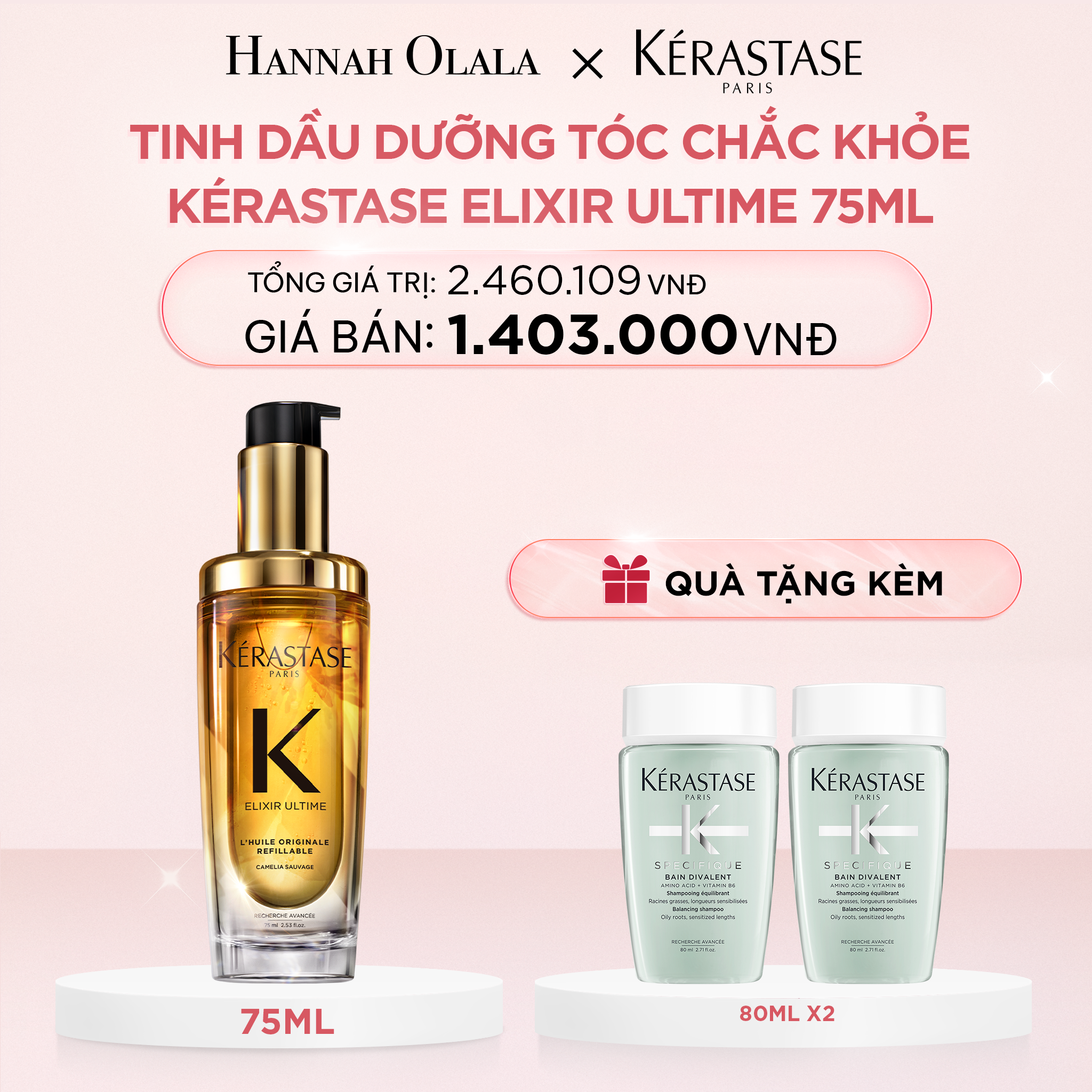  E812_DEAL 2: [FLASH DEAL] TINH DẦU DƯỠNG TÓC BÁN CHẠY NHẤT THẾ GIỚI ELIXIR ULTIME 75ML 