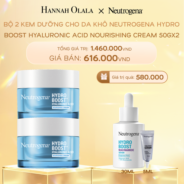  C1016_DEAL 4: COMBO 2 KEM DƯỠNG ẨM CHO DA KHÔ HYDRO BOOST HYALURONIC ACID NOURISHING CREAM 50G 