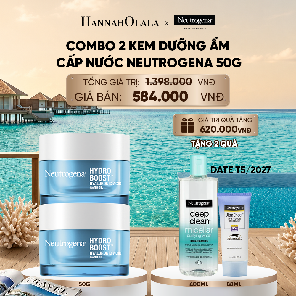 COMBO 2 KEM DƯỠNG ẨM CẤP NƯỚC NEUTROGENA HYDRO BOOST WATER GEL 50G 