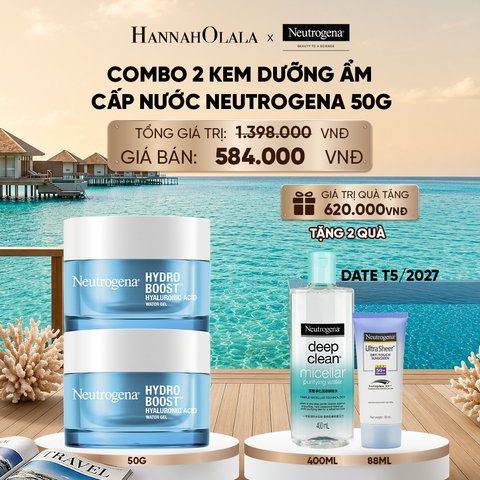  COMBO 2 KEM DƯỠNG ẨM CẤP NƯỚC NEUTROGENA HYDRO BOOST WATER GEL 50G 